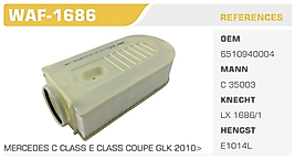 HAVA FİLTRESİ MERCEDES C CLASS E CLASS COUPE GLK 2010>
