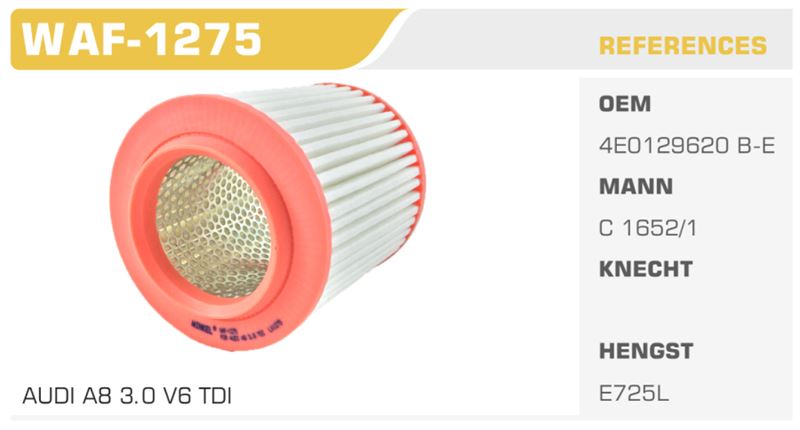 HAVA FİLTRESİ AUDI A8 3.0 V6 TDI
